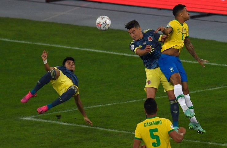 El golazo de Luis Fernando Díaz ante Brasil. | Foto: @CopaAmerica