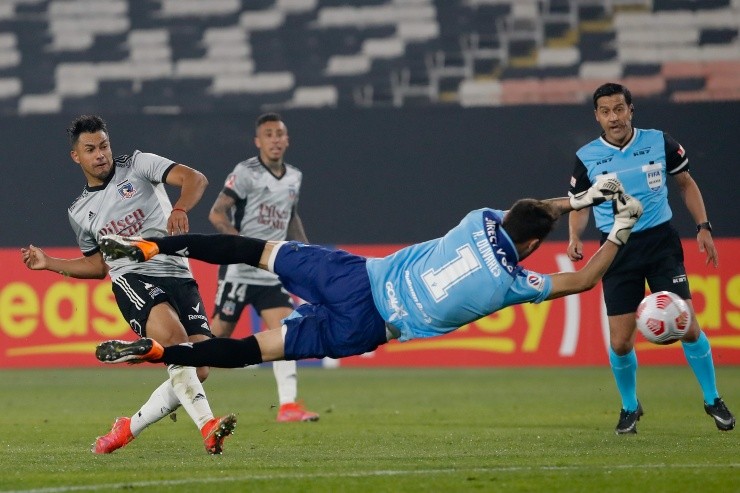 Iván Morales anotó tres goles en la llave de Colo Colo ante Deportes La Serena. | Foto: Agencia Uno