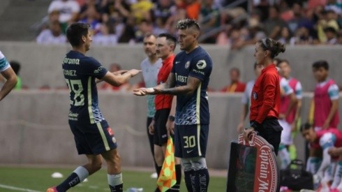 Nicolás Castillo volvió al fútbol en amistoso del América