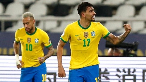Brasil se puso en ventaja ante Perú con gol de Lucas Paquetá.