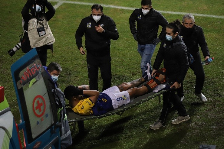 La nota amarga en Sausalito fue la grave lesión de Matías Campos López. | Foto: Agencia Uno