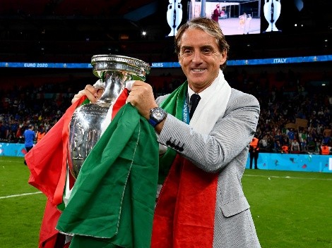 El festejo de Mancini: "Era imposible hasta de pensarlo"