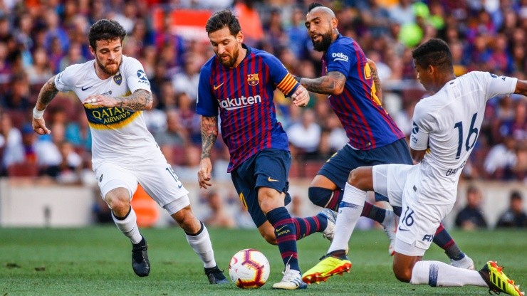 Arturo Vidal jugó su primer partido en el Barcelona ante Boca Juniors Arturo Vidal jugó su primer partido en el Barcelona ante Boca Juniors