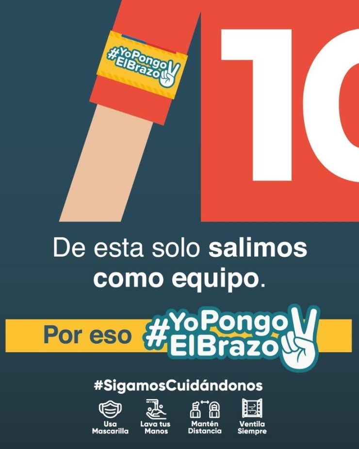 El fútbol chileno se plegó a la campaña de fomento de la vacunación contra el coronavirus El fútbol chileno se plegó a la campaña de fomento de la vacunación contra el coronavirus