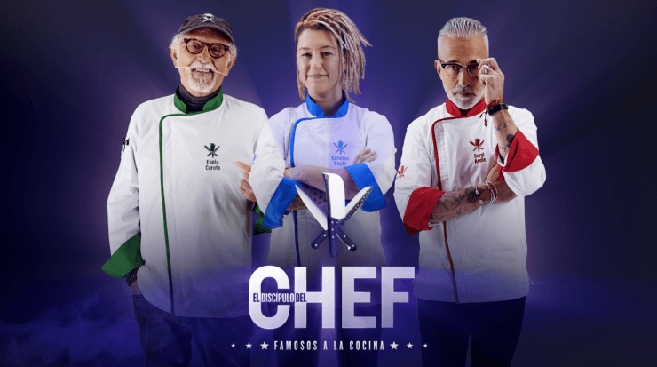 Ennio Carota, Carolina Bazán y Sergi Arola, los cocineros de 
   El Discípulo del Chef.