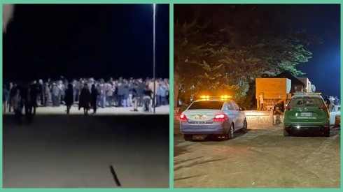 Una captura del video que denunció la fiesta masiva en Cachagua y la llegada de las autoridades al lugar.