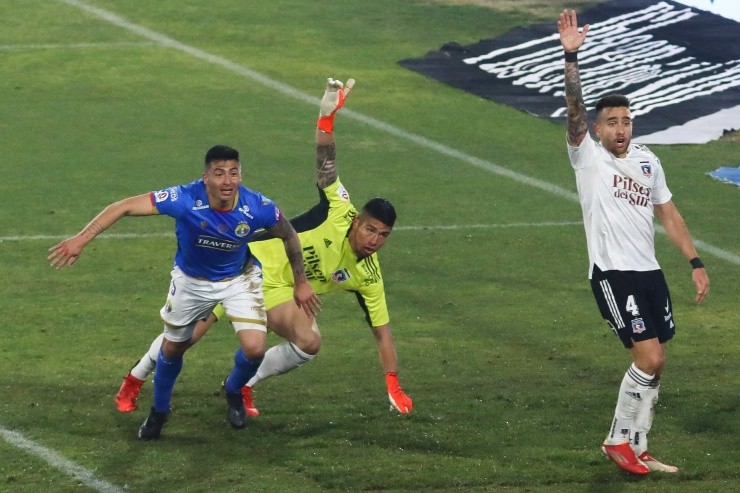 La jugada del gol agónico de Audax contra Colo Colo. | Foto: Agencia Uno