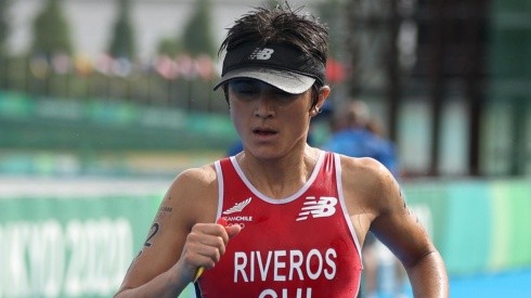Bárbara Riveros fue la mejor latina en el Triatlón.
