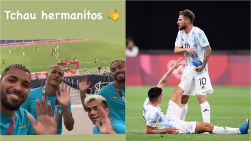 El Instagram de Douglas Luiz fue el espacio utilizado por Richarlison para un nuevo troleo a Argentina