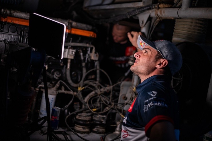 Ignacio Casale fue parte de las pruebas de su nuevo camión para las competencias que vienen. | Foto: Red Bull Content Pool.