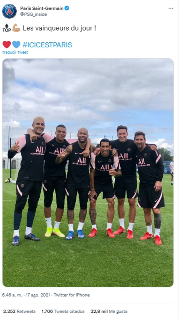 Lionel Messi ganador de la jornada en el PSG