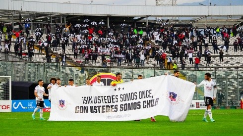 El lienzo que Colo Colo mostró en la Copa Chile