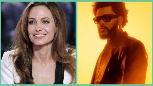 Angelina Jolie y The Weeknd.