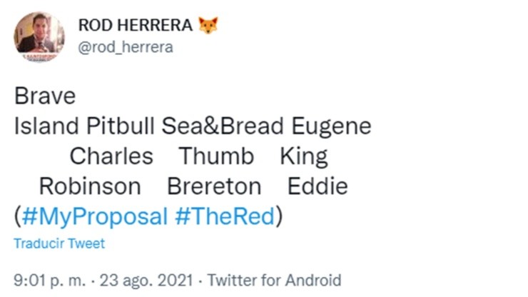 Equipo de la selección chilena en inglés