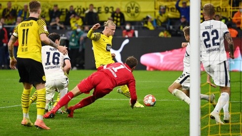 Erling Haaland conquistó su tercer gol en tres jornadas de la Bundesliga.