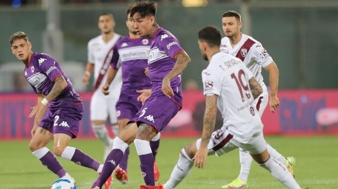Erick Pulgar fue titular en la primera fecha de la Serie A, en la derrota de Fiorentina ante Roma.