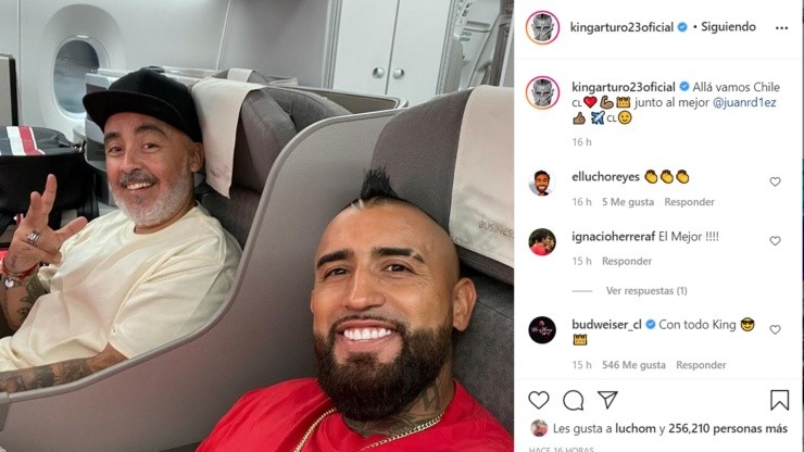 Arturo Vidal viaja para las Eliminatorias Sudamericanas al Mundial de Qatar 2022