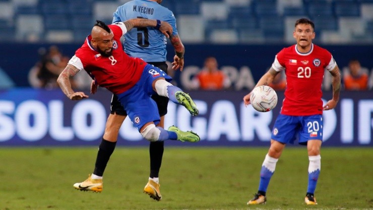 Arturo Vidal, mediocampista chileno del Inter de Milán