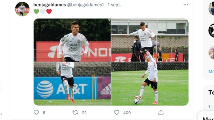 Benjamín Galdames, futbolista de origen chileno en la selección de México