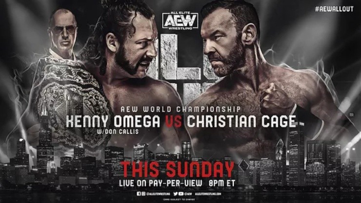 Kenny Omega defenderá el título de Campeón Mundial de la AEW ante Christian Cage. (Foto: AEW)