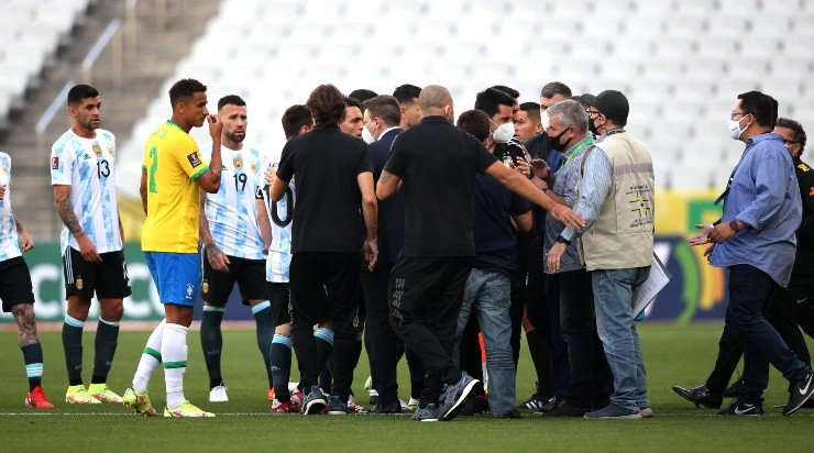 Los incidentes en el partido entre Brasil y Argentina por Eliminatorias para Qatar 2022.