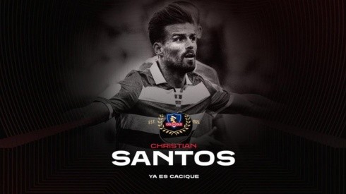 Colo Colo oficializa a Christian Santos como nuevo refuerzo albo