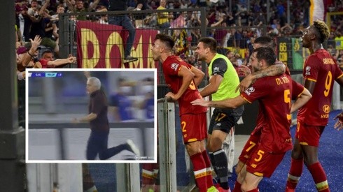 Mourinho celebra la tercera victoria al hilo de la Roma