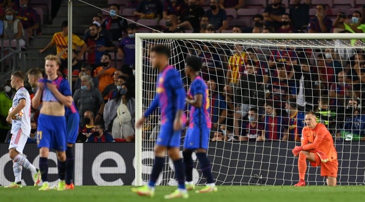 Barcelona comenzó la Champions League perdiendo 3-0 con el Bayern Munich. Foto: Getty Images