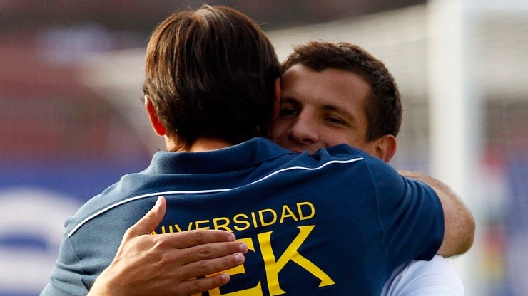 Emiliano Vecchio y José Luis Sierra en Unión Española vs Colo Colo