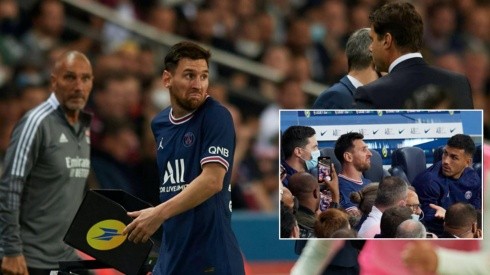 Lionel Messi fue sustituido en la victoria del PSG
