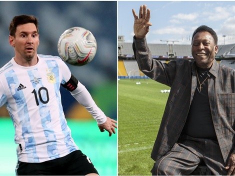 Pelé saca la voz desde el hospital sólo para aplaudir a Messi