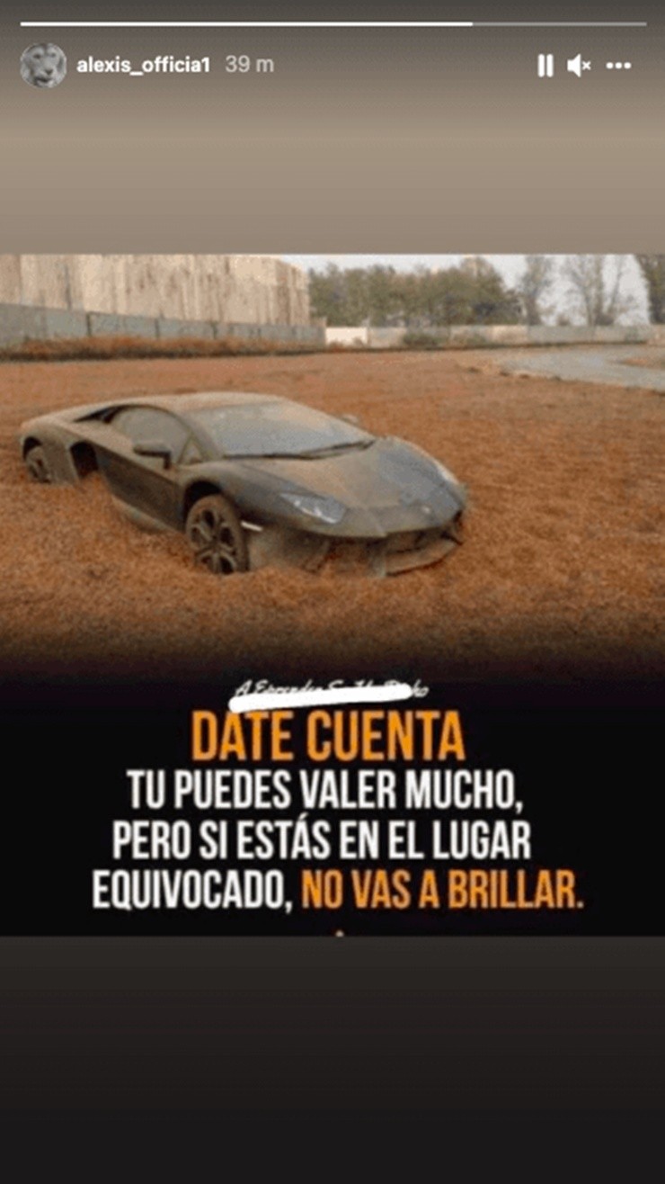 Alexis Sánchez Instagram Simone Inzaghi