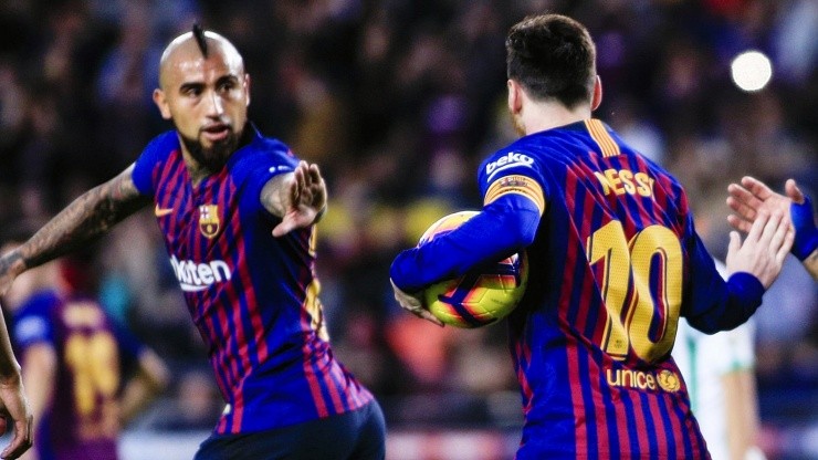 Arturo VIdal jugó 81 partidos con Lionel Messi y anotaron diez goles en conjunto en Barcelona