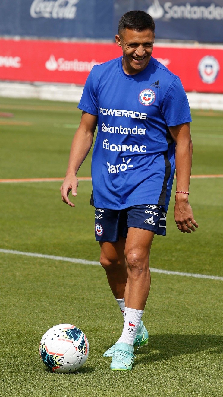 Alexis Sánchez, entrenamiento seleccion chilena qatar 2022