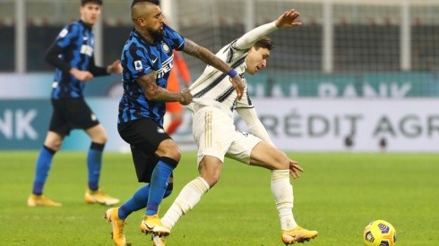 Arturo Vidal anotó un gol clave en la victoria de Inter sobre Juventus en la temporada pasada