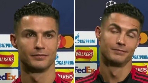 Cristiano Ronaldo y su reacción tras marcarle al Atalanta