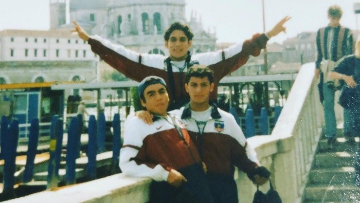 Rubén Bascuñán visita Venecia junto a los juveniles de Colo Colo, cuando disputaron el torneo de Gradisca