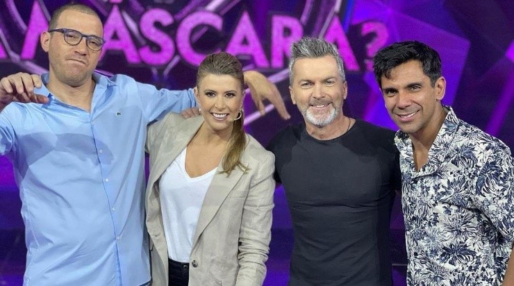 Julián Elfenbein y algunos de los rostros que estarán en ¿Quién es la Máscara?.