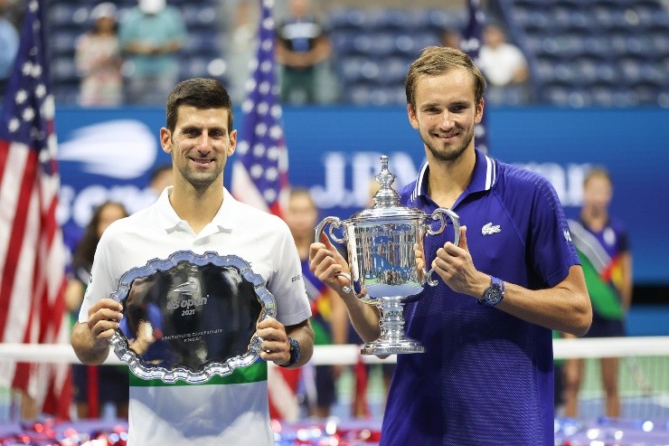 Djokovic y Medvedev animaron recientemente la final del US Open 2021. (Foto: Getty)