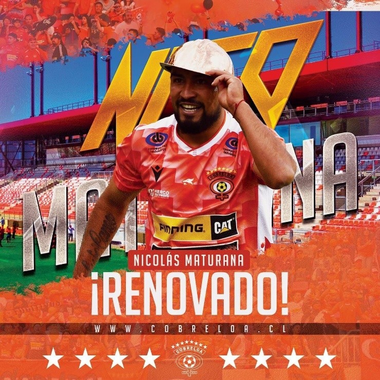 Cobreloa confirma la renovación del contrato de Nicolás Maturana hasta 2023