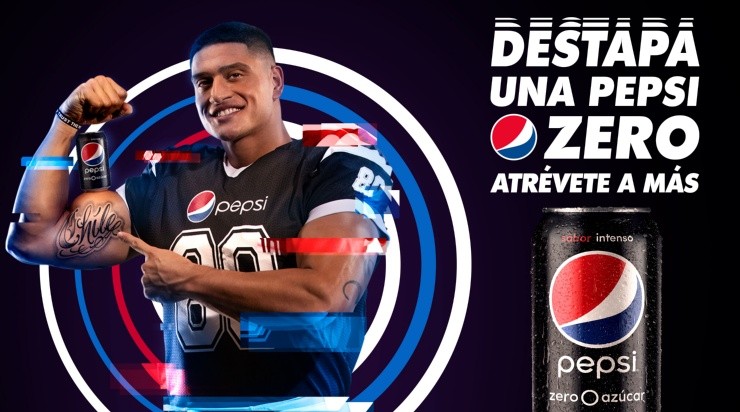 Parte de la nueva campaña de Pepsi Zero junto a Sammis Reyes. | Foto: Cedida.
