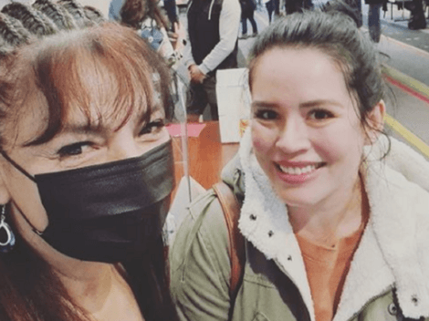 Tatiana Merino y Angie Alvarado se reencuentran en lugar de votación en Australia