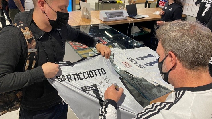 Marcelo Pablo Barticciotto Barti colo colo blanco y negro