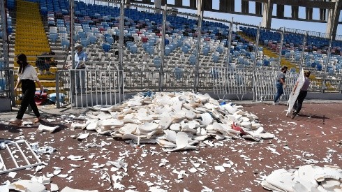 El partido entre Colo Colo y Deportes Antofagasta dejó varios desmanes al interior del estadio