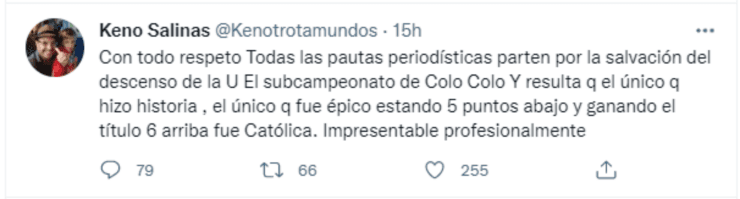 Keno Salinas periodista deportivo universidad Católica