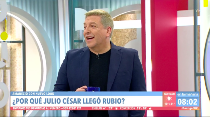 ¿Por qué Julio César Rodríguez llegó RUBIO al matinal?(1)