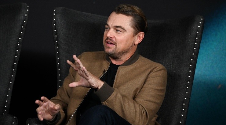 Leonardo DiCaprio en la conferencia de prensa de 
   No Miren Arriba.