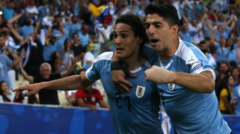 Lucho Suárez y Edinson Cavani son compañeros en la selección uruguaya