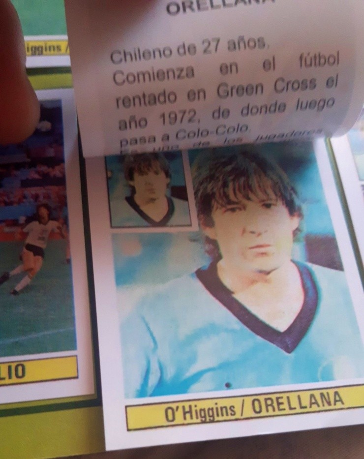 Lámina album futbol 83 juan carlos orellana