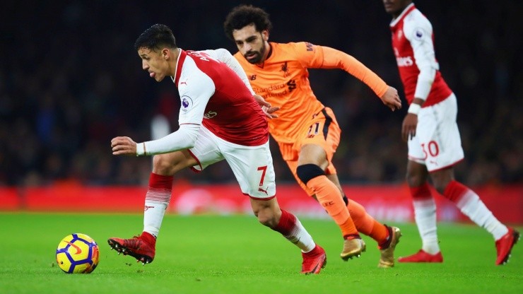 Alexis Sánchez Mohamed Salah Arsenal Liveprool Premier League